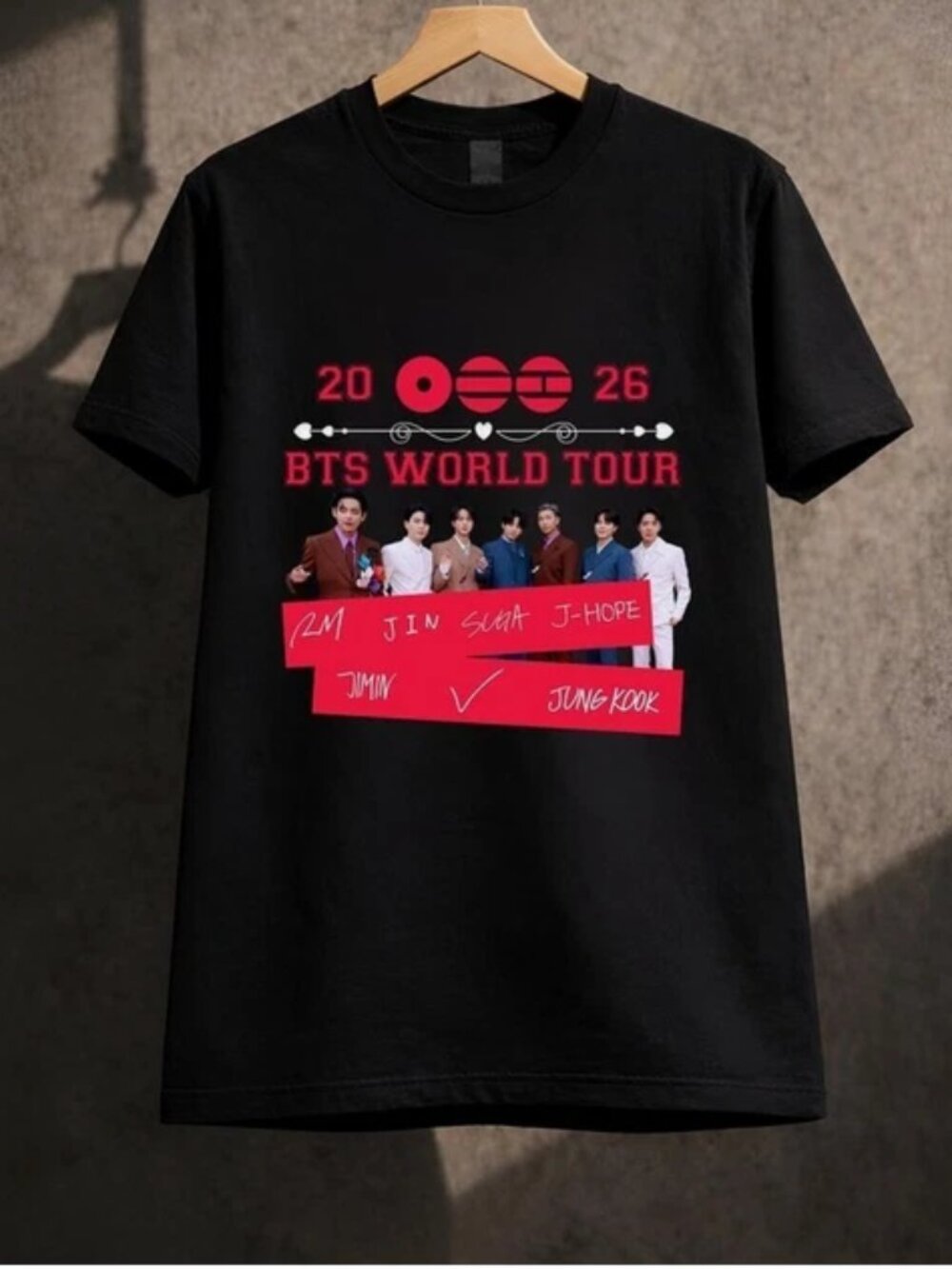 BTS World Tour 2026 Graphic T-Shirt for Music 251